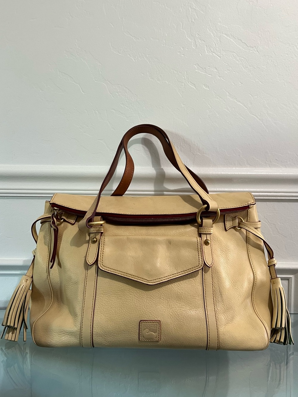 Dooney & Bourke Florentine Leather The Smith Shoulder Bag